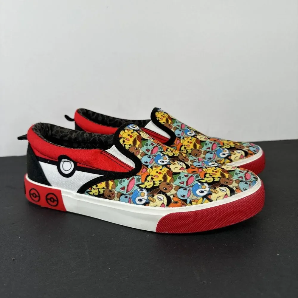 Ground UP Pokemon Slip-On Canvas Sneaker Shoes Youth / Men’s Size‎ 6